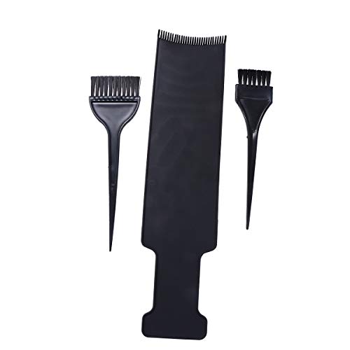 Lurrose 3pcs Long Evidenziando Board e Brush Kit Hair Coloring Comb Parrucchiere Pick Colore Balayage Board per la tintura
