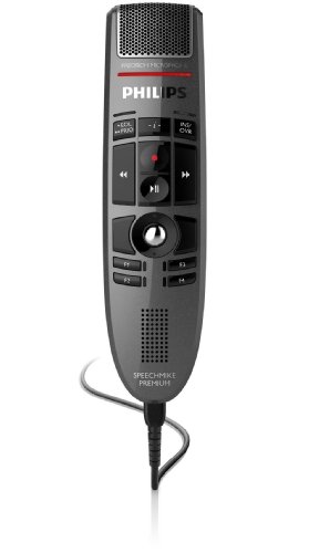 Philips LFH3500 SpeechMike Premium Microfono USB per dettatura precisione microfono controllo per i pulsanti Utilizzo a pulsanti Anthrazit