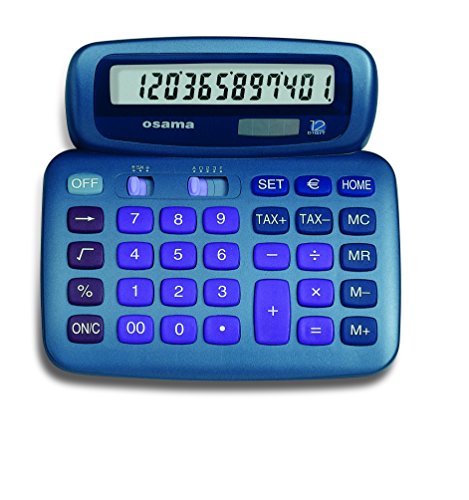 SOFTY calcolatrice design 12 cifre azzurro