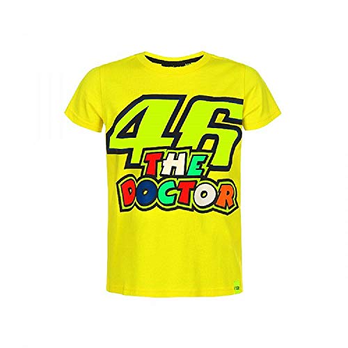 Valentino Rossi VRKTS353401005, T-Shirt 46 The Doctor Bambino Unisex, Giallo, 6/7 anni