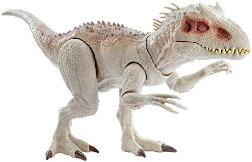 Jurassic World- Indominus Rex Dinosauro con Luci e Suoni Giocattolo per Bambini, 4 + Anni, GCT95