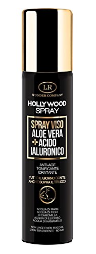 Hollywood Spray, viso all'aloe vera e acido jaluronico, antiage, idratante e illuminante con tecnologia Eco-Spray no gas (1x75ml) - LR Wonder Company