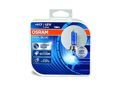 OSRAM  62210CBB  Cool Blue Boost H7, Lampadina Alogena Iper Blu per Faro ,12 V,  Duobox (2 unità)