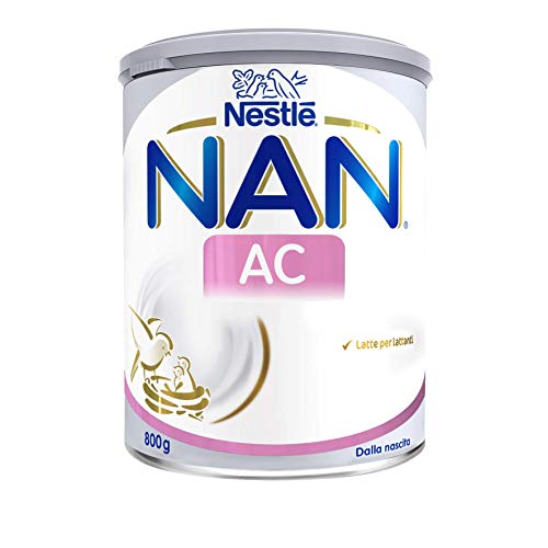 Nestlé NAN AC Latte per Lattanti in Polvere dalla Nascita al Sesto Mese, Latta 800 g