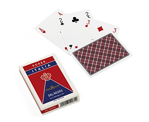 Dal Negro- Mazzo da Poker Retro Rosso, 21041