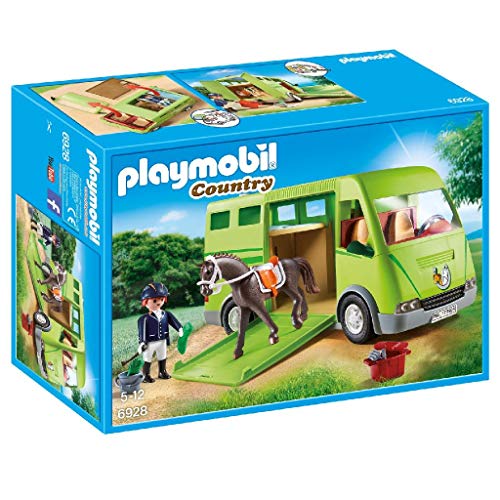 Playmobil Country 6928 - Furgone per il Trasporto dei Cavalli, dai 4 anni