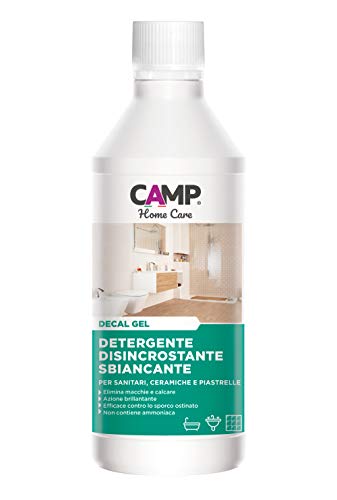 Camp DECAL Gel, Detergente disincrostante anticalcare in formula gel, Azione igienizzante, Sbiancante, Per sanitari e ceramiche