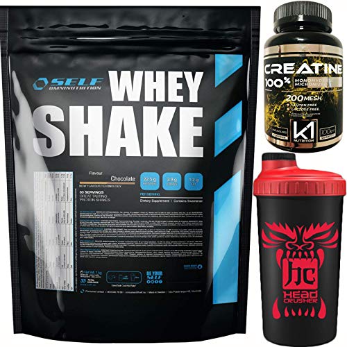 SELF SHAKE 1 KG 1000 gr PROTEINE SIERO DEL LATTE CONCENTRATE GUSTO CIOCCOLATO + SHAKER NUTRILINE E OMAGGIO SCITEC