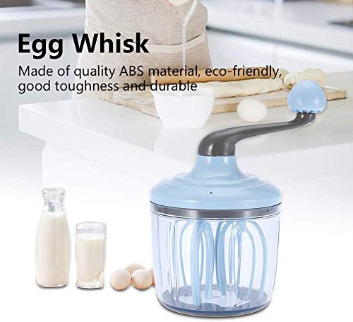 Wifehelper Manuale Egg Cream Whisk Hand Type Schiuma Maker, Tipo di Mano Egg Cream Frullino Multifunzionale Eggs Beater Pratico Kitchen Tool 1100mL
