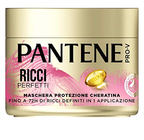 Pantene Pro-V Maschera Capelli, Protezione Cheratina Ricci Perfetti, fino a 72h Ricci Definiti, 300 ml