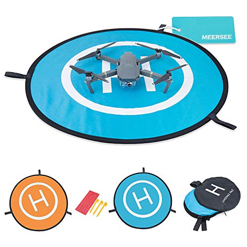 Landing Pad per Drone – Meersee 75cm Pad di Atterraggio per Drone RC e Quadcopter Impermeabile Base di Lancio per Elicotteri Portatile per DJI Mavic Pro, DJI Spark, DJI Phantom 4/4 Pro e altri