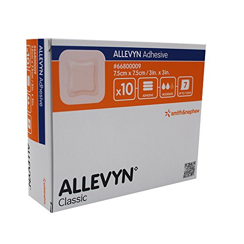 Allevyn - 10 compresse adesive idrocellualri, 7,5 x 7,5 cm