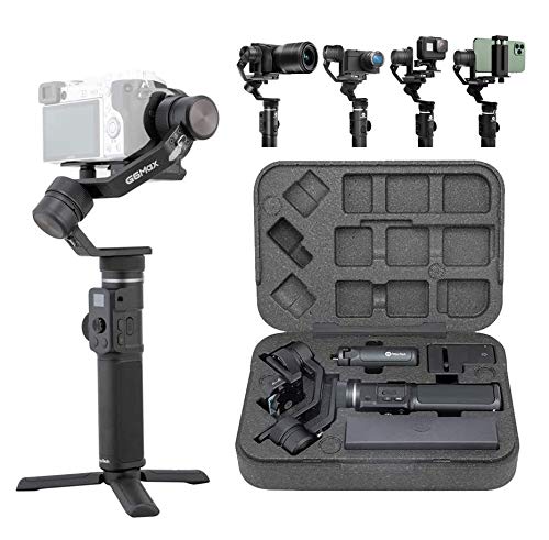 FeiyuTech G6MAX - Stabilizzatore universale portatile integrale a 3 assi per telefoni cellulari, Sony RX100 / A6300 / A6400 / A6500, videocamera DSLM Mirrorless e videocamera d'azione Gopro, Sony RX0