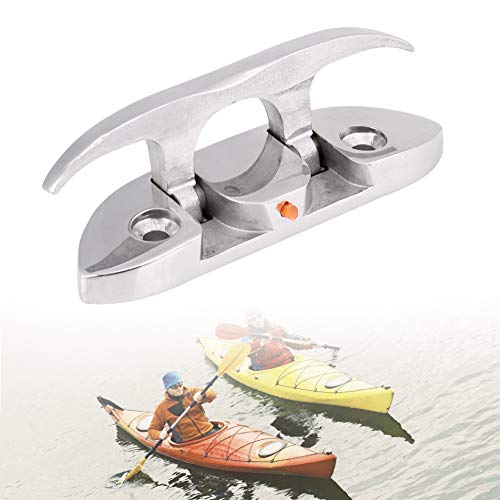 Yosoo Health Gear Bitta Pieghevole per Barche, Bitta Marina in Acciaio Inox Dock per Barca Ribaltabile per Ormeggio Barca, Kayak, Marino (12cm)