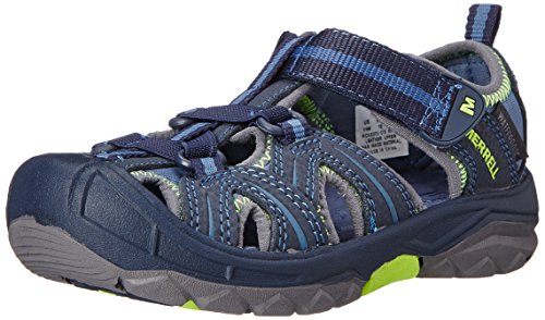 Merrell HYDRO HIKER SANDAL, Sandali sportivi unisex bambino, Blu (Blau (Navy Green)), 38