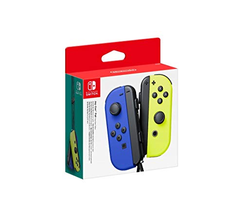 Controller Nintendo Switch Set da 2 Joystick, Blu e Giallo Neon