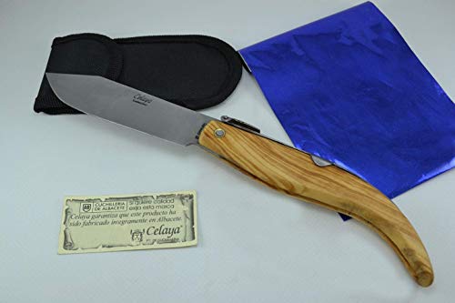 Coltello Celaya Classic Albacete Pastora di Legno d'ulivo 10,90 cms