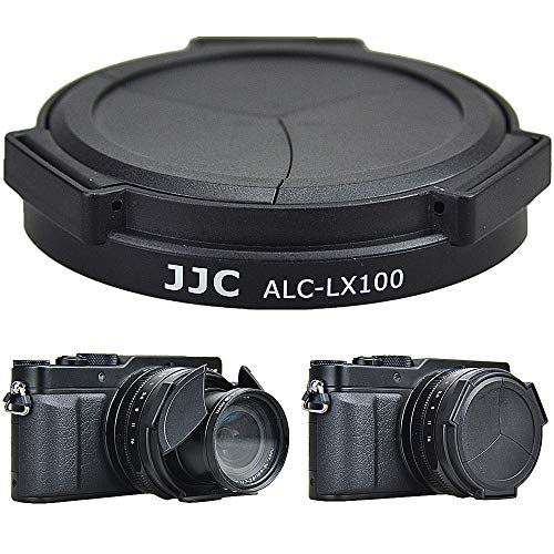 JJC Apertura e Chiusura Automatica Copriobiettivo per Panasonic DC-LX100 II Lumix DMC-LX100 e Leica D-LUX (Typ 109) D-LUX 7 Sostituisce DMW-LFAC1