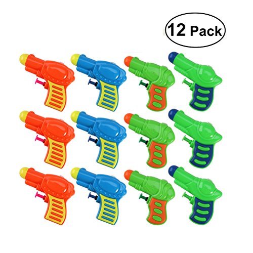 TOYMYTOY Acqua pistola Squirt pistola di plastica per bambini confezione da 12 (colore casuale)