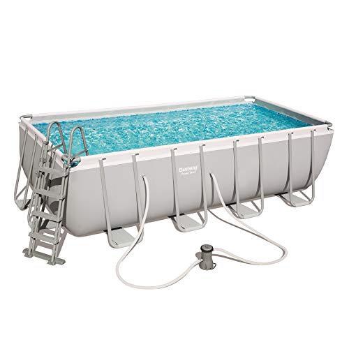 Piscina fuori terra rettangolare pompa cartuccia scaletta teli 488 x 244 x 122 cm Bestway 56670