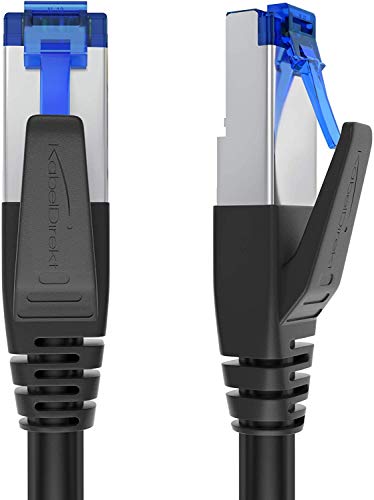 KabelDirekt 25 m CAT 7 Ethernet, Rete, Lan & Patch Cable, Trasferisce Fino a 10 Gb al Secondo ed è Compatibile con Reti Gigabit ad Alta Velocità, Switch, Router, Modem con Porta RJ45, Blu