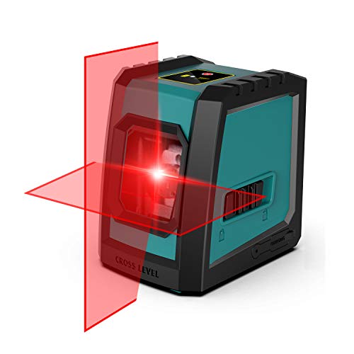 Livella Laser,Mileseey Croce Livella Laser a Croce con 6 punti Magnetici Livello laser Autolivellante Ruotabile a 360 gradi con Modalità Manuale / Autolivellante IP55 Anti-schizzi (Batteria Inclusi)