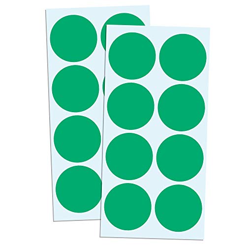 5cm Etichette Adesive Bollini Colorati Rotonde Grandi - Verde, 240 Pezzi