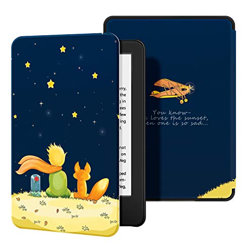 OLAIKE Ayotu Custodia in Pelle per Kindle 2019 - Case Cover con Sonno/Sveglia la Funzione Compatibile con Amazon Nuovo Kindle (10ª Generazione - Modello 2019) - The Boy And Fox