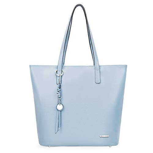 Pomelo Best Borsa a mano Donne Pelle Spalla Tracolla Tote Grande in PU morbido (Blu acqua)