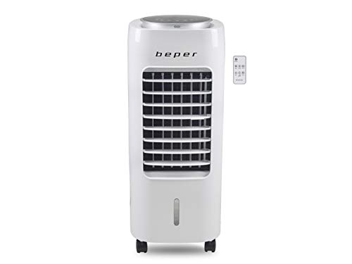 Beper P206RAF100 Raffrescatore, Purificatore, Umidificatore, Refrigeratore, Serbatoio 6L, 3 Velocità, 4 Modalità, Con Ruote, Timer 12H e Telecomando, Air Cooler