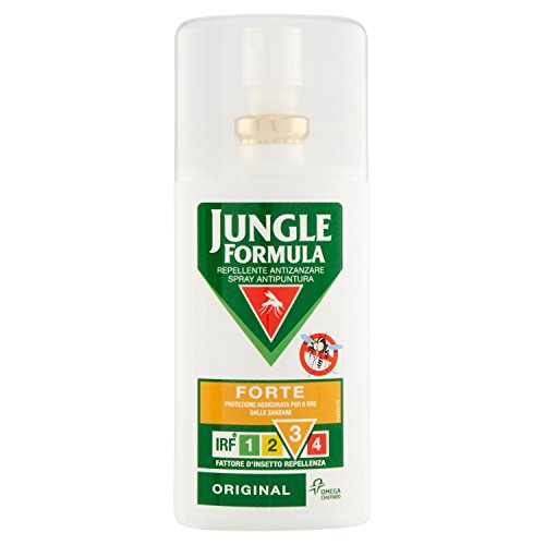 Jungle Formula Forte Repellente Antizanzare, Spray Antipuntura Ottimo per Uso Quotidiano, Efficace fino a 6 Ore