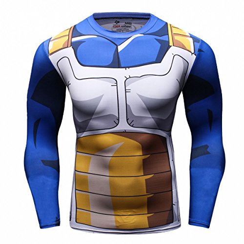 Cody Lundin Top Fitness Stretto Stampata Super Eroe Logo Sport Maschio Gli Uomini di Mix Colore Lungo Maniche t-Shirt (XL)