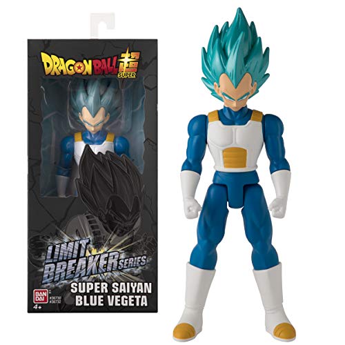 BANDAI- Dragonball Dragon Ball Action Figure Gigante Limit Breaker da 30 cm-Super Saiyan Vegeta Blue-36732, 36732