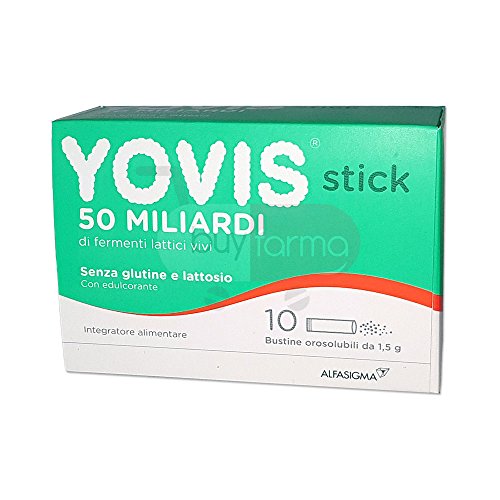 YOVIS STICK - Integratore di Fermenti Lattici Vivi da 50 Miliardi - 10 BUSTINE