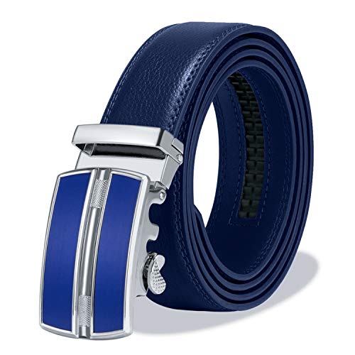 ITIEZY Cintura Uomo Cintura Automatica Pelle 35MM Cintura a Cricchetto Elegante Moda Cintura con Confezione Regalo