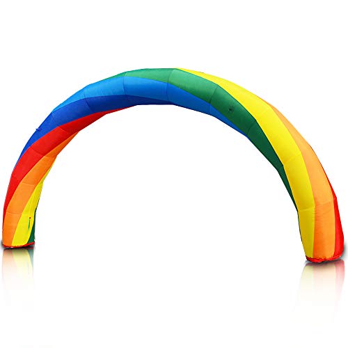 YJINGRUI Gonfiabile Arcobaleno Arco per pubblicità 6 m 8 m 10 m 12 m 15 m Opzionale 6m
