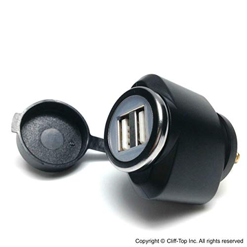 Cliff-Top Caricatore USB Hella (DIN) da 3.3 Amp (Mini), compatibile con motocicli BMW