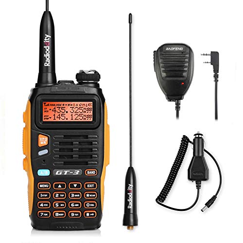 Baofeng GT-3 MARK II Dual Band UHF / VHF Two way Radio Ricetrasmettitore CTCSS / DCS + Altoparlante
