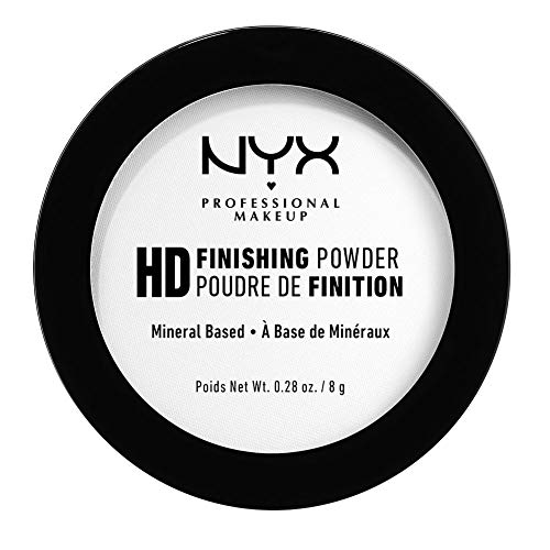NYX Professional Makeup Finishing Powder High Definition, Polvere Compatta, Finish Matte, Riduce le Zone Lucide, Translucent, Confezione da 1
