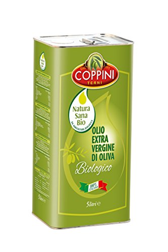 Olio Extra vergine di Oliva Coppini Biologico Italiano 1 latta da 5 Lt -Nuova Campagna RACCOLTO 2019/2020