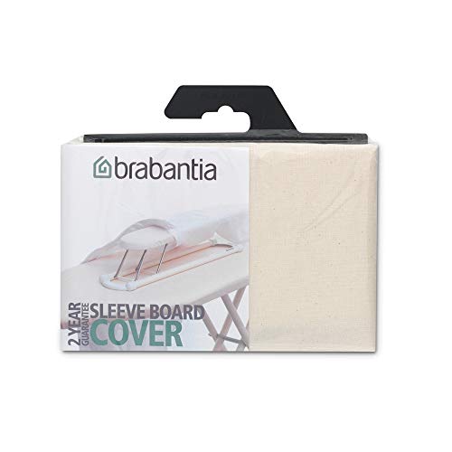 Brabantia Perfect Fit Cover Fodera Stiramaniche, Tessuto, Beige (Ecru), 60 x 10 cm