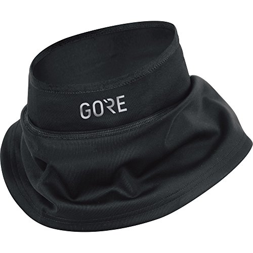 GORE Wear Scalda viso/collo antivento unisex, M WINSTOPPER Neck&Face Warmer, Taglia unica, Colore: Nero, 100387