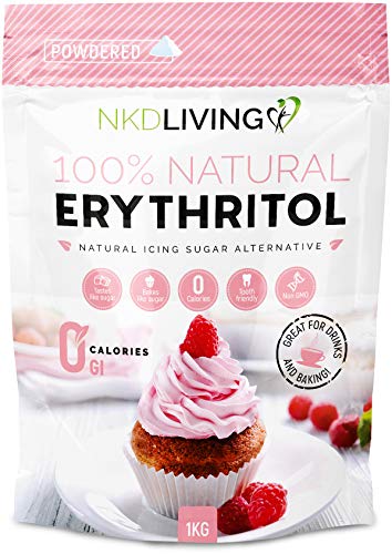 Erythritol in polvere 1kg - zucchero a velo a zero calorie di NKD Living