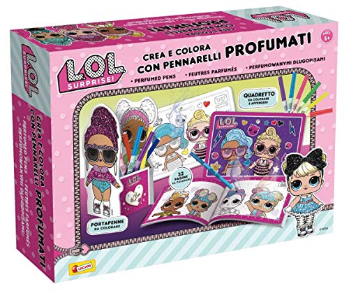 Lisciani Giochi- LOL Surprise Crea e Colora con Pennarelli Profumati, Multicolore, 75065