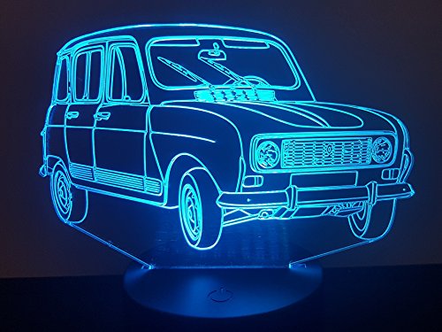 RENAULT 4L, lampada da salotto 3D