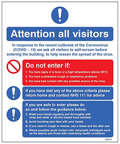 Attenzione a tutti i visitatori In risposta al recente focolaio del Coronavirus