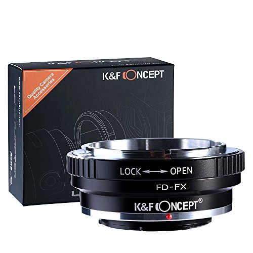 K&F Concept FD-FX Anello Adattatore per Obiettivo di Canon FD a Fotocamera di Fujifilm X Mount Fuji X-Pro1 X-M1 X-E1 X-E2 M42 X-T1