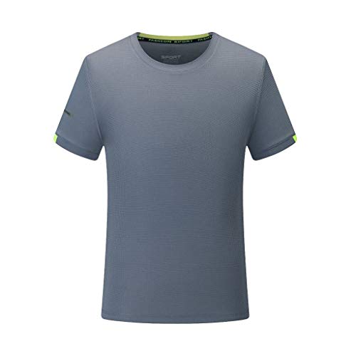 Zolimx Tshirt Manica Corta Sportive,Maglietta Compressione Uomo,Top Sportivo Fitness,Fitness T-Shirt Maglia Maniche Corte Asciugatura Rapida Maglia da Sport per Corsa, Palestra