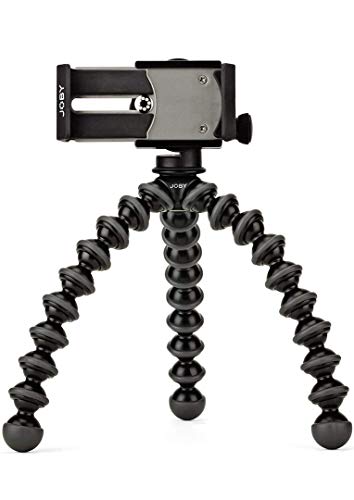 JOBY GripTight GorillaPod PRO Treppiede Bloccaggio di Alta Qualità e Treppiede Flessibile per Qualsiasi Smartphone e iPhone con o senza Custodia, JB01390-BWW