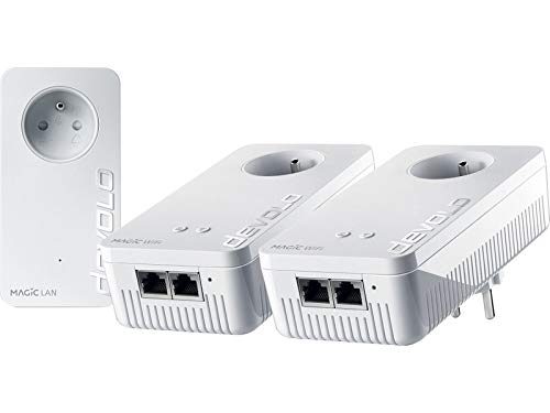 Devolo Magic 2 WiFi next: kit CPL Wi-Fi Multiroom più veloce del mondo (2400 Mbps, 5 porte Ethernet Gigabit) ideale per telelavoro e streaming